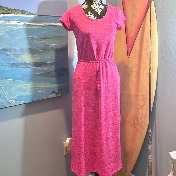 ⭐️T by Talbots,Summer Collection, Vibrant Pink,Drawstring Waist,Strap Back, Soft - Picture 1 of 13